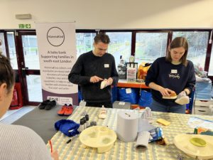 The Childhood Trust's staff volunteering at MammaKind