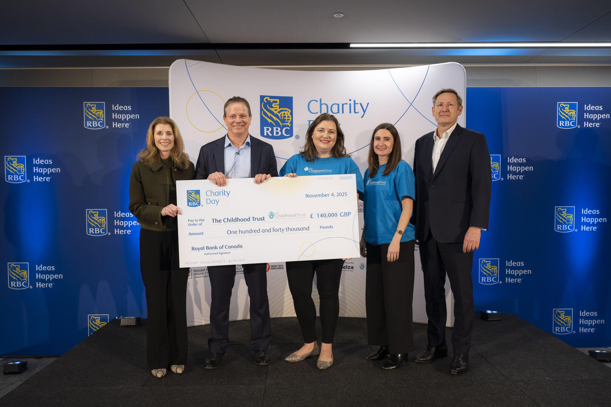 The Childhood Trust staff with RBC