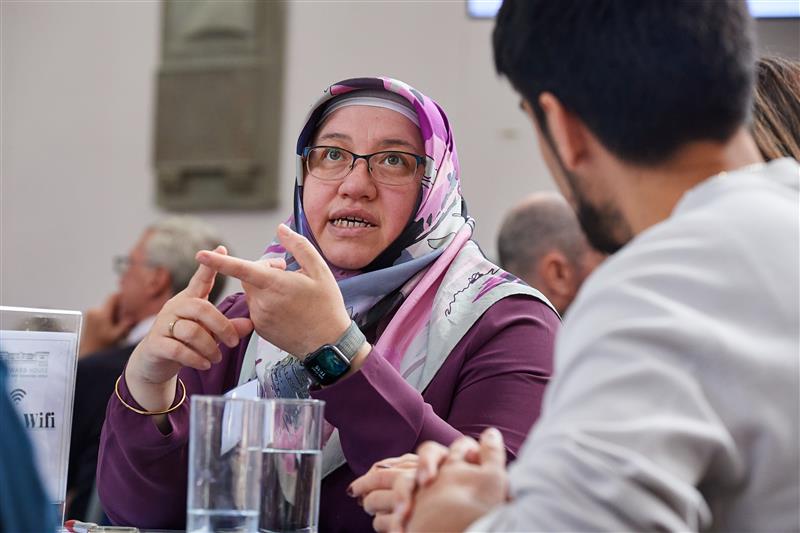 Person speaking at The London Child Poverty Summit