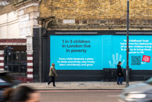 The Childhood Trust's Transforming Spaces mural in Shoreditch